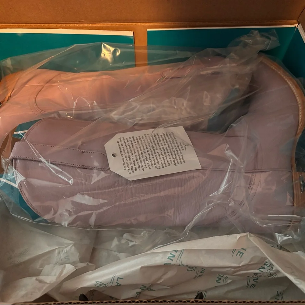 Lane Boots Emma Jane Lovely Lavender Western Boots 7.5W - Picture 2 of 4